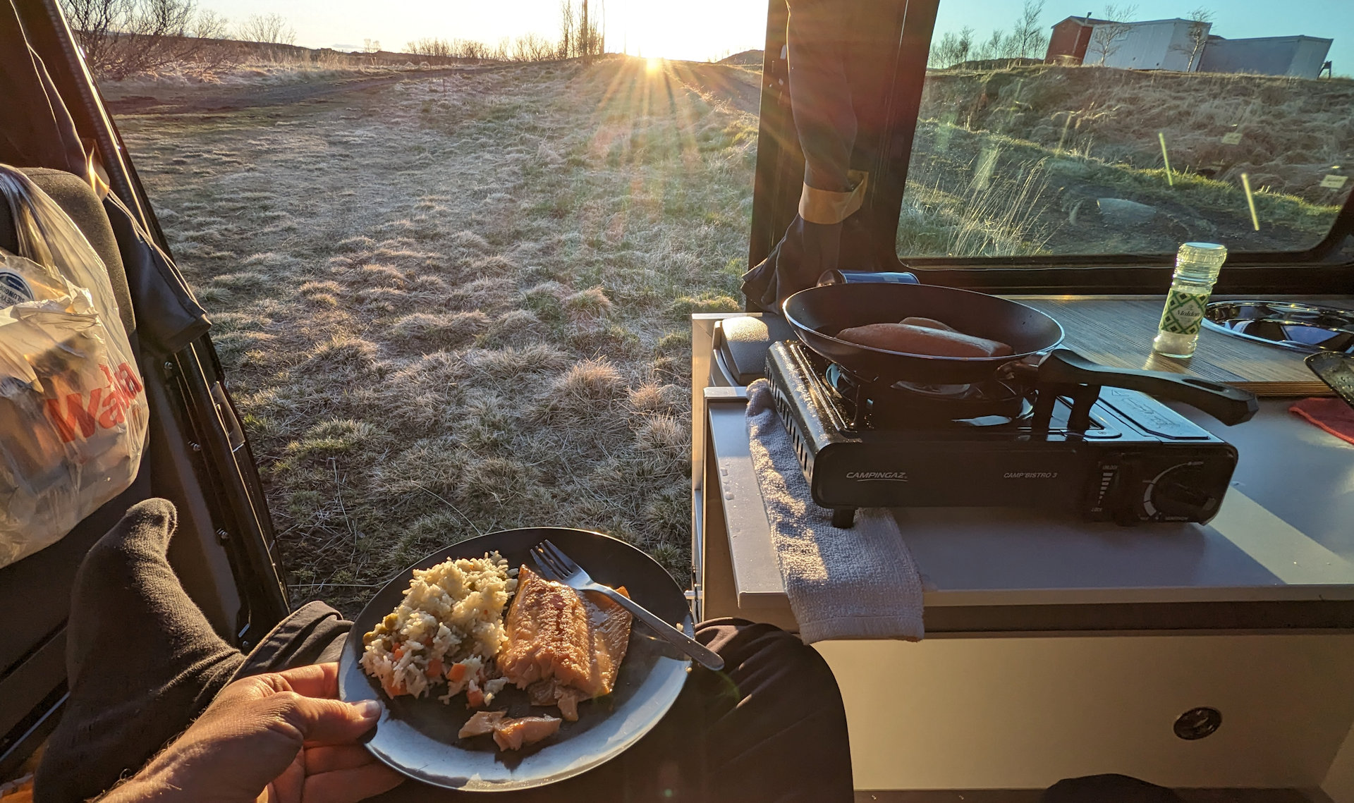 Kochen im Camper Van