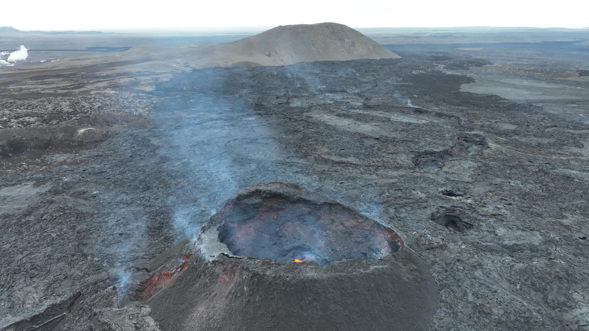 Erloschener Vulkan Grindavik Island