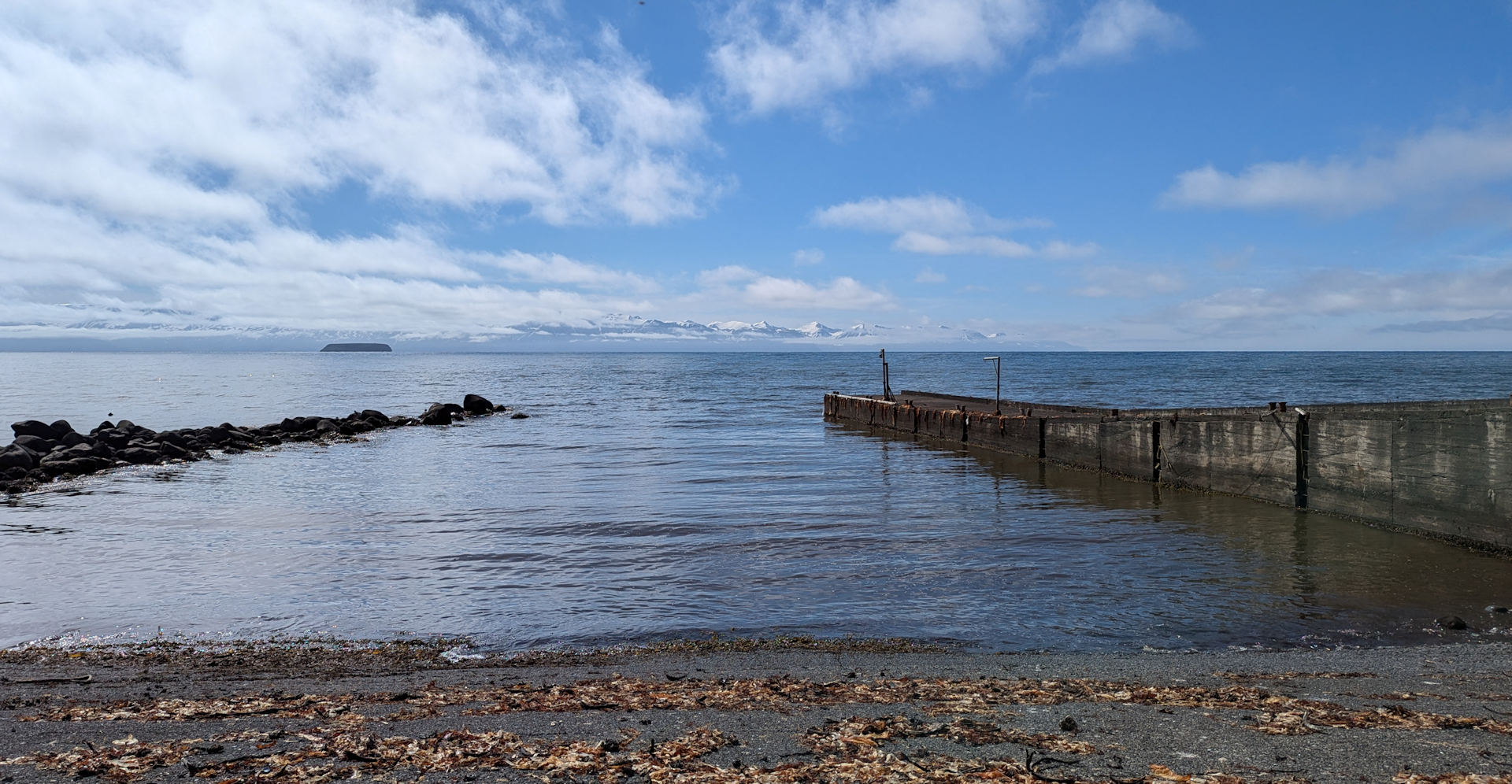 Anlegepier von Tungulending  Island