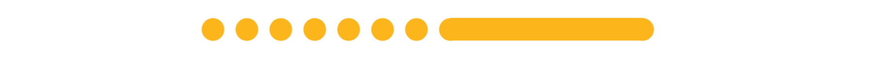 Sieben orangene Punkt und ein langer orangener Strich um einen General Alarm auf einem Schiff zu symbolisieren